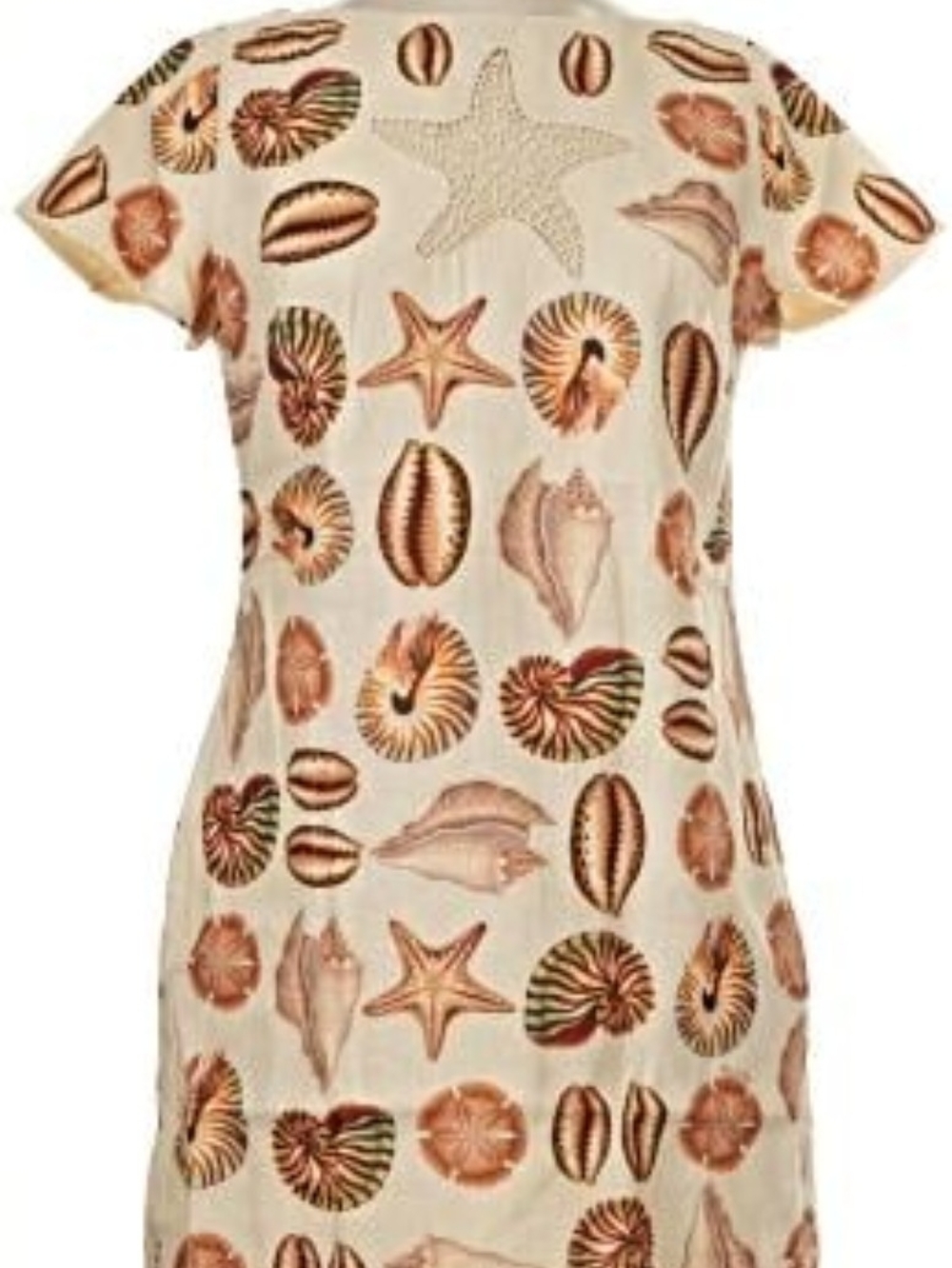 Farm Rio Marine Shells 100% Linen Mini Dress - Picture 4 of 7